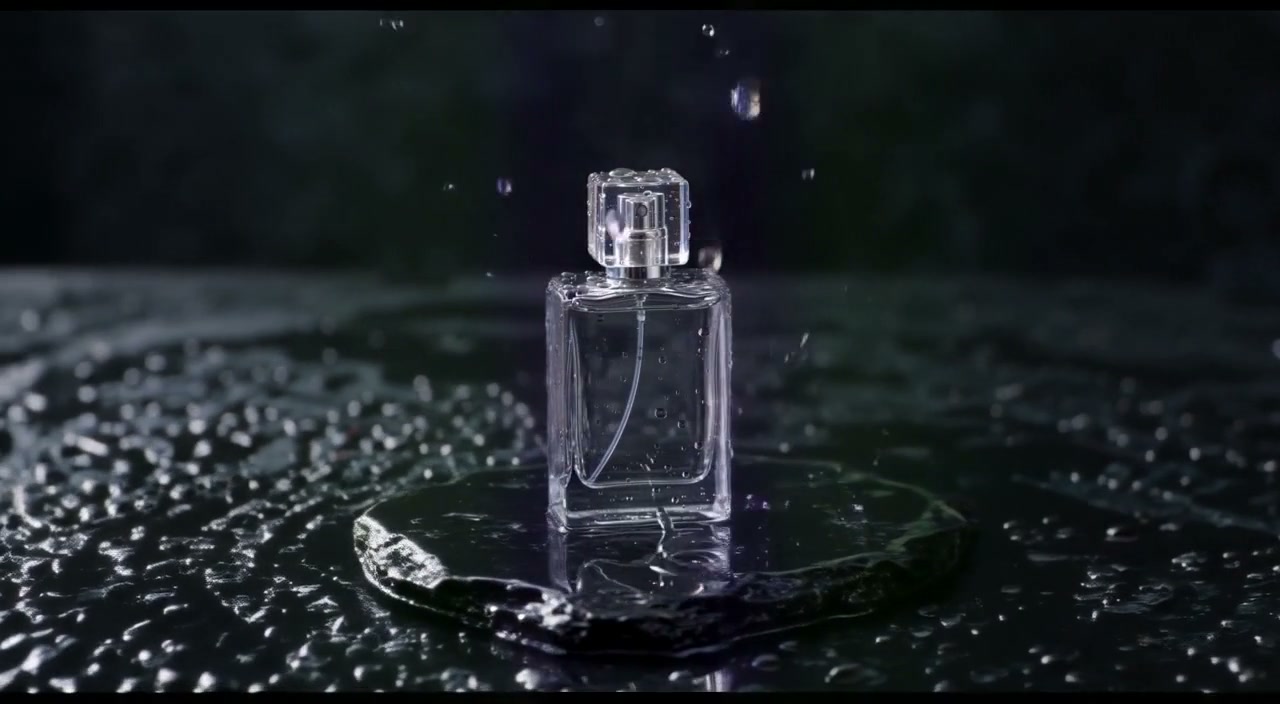 Full outpainted unbranded bottle frame around 2.5 seconds
