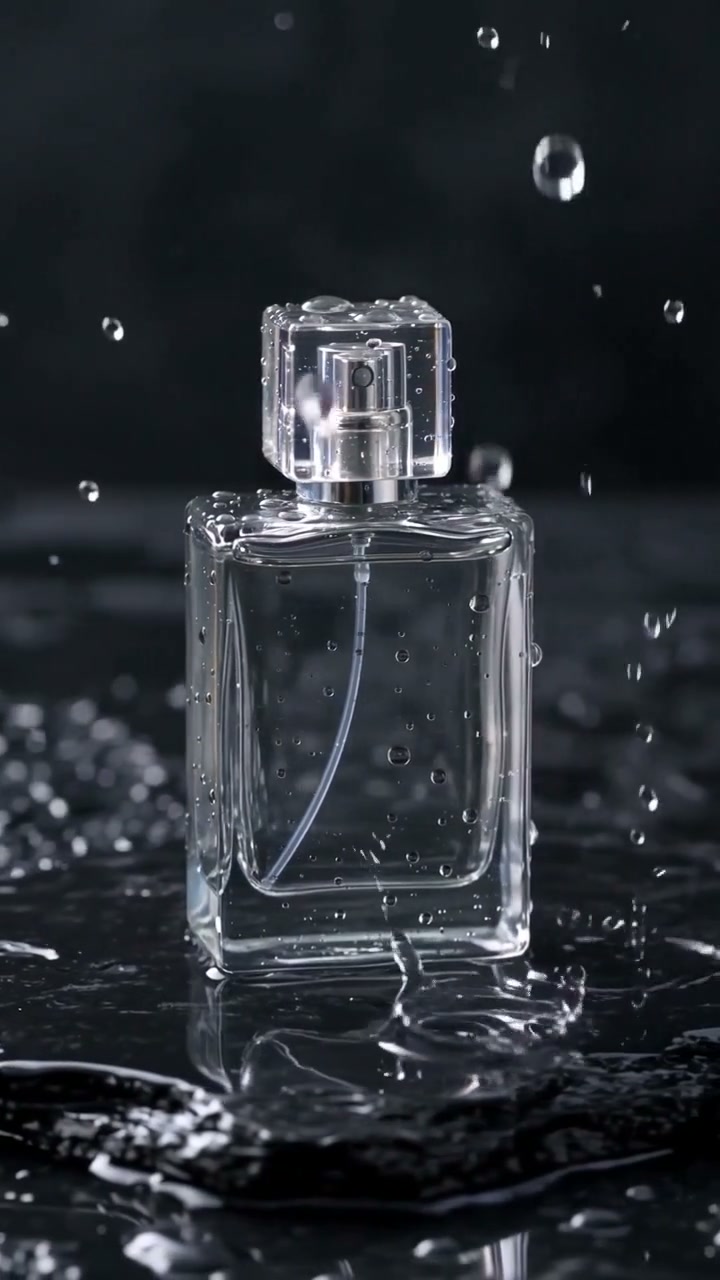 Full source frame of the unbranded bottle around 2.5 seconds